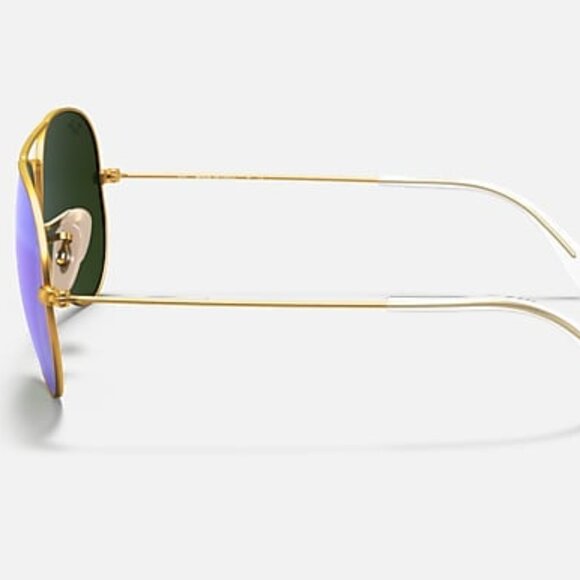 Ray-Ban RB3025 112/17 Matte Gold Blue Flash Lenses - Picture 2 of 4